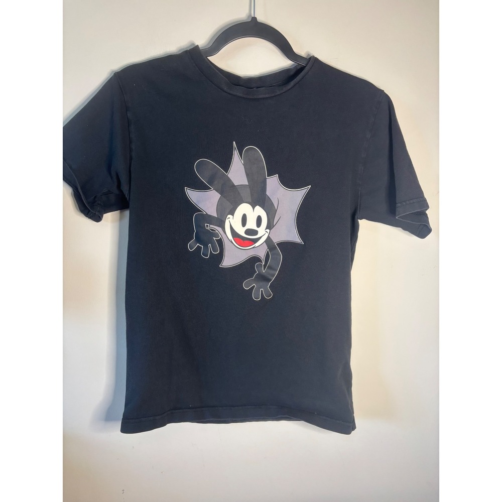 Disney Oswald the Lucky Rabbit Graphic T Shirt Black Short Sleeve Men's Size M